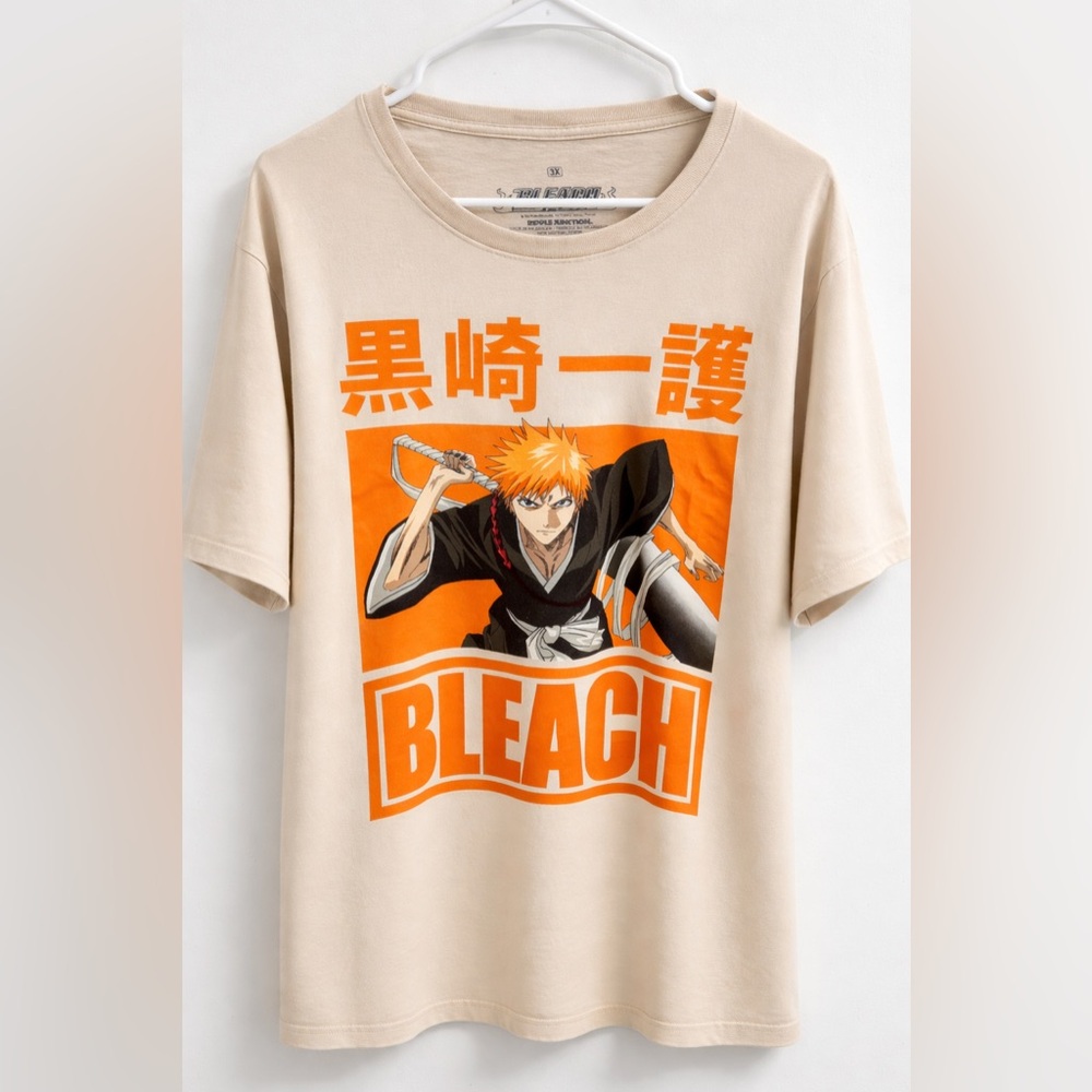 Official Bleach Ripple Junction Ichigo Kurosaki graphic Anime tshirt Men’s 3X
